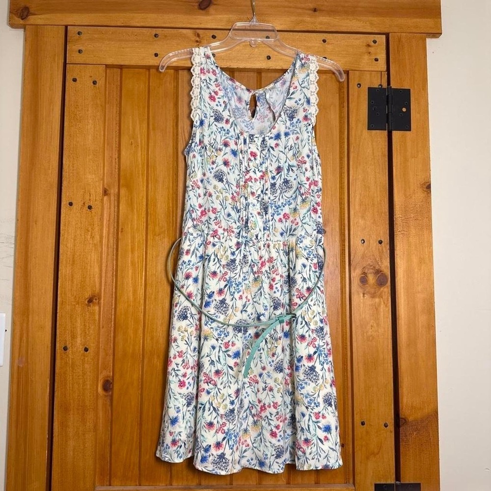 LC Lauren Conrad dress features a multicolor floral print